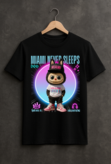 Miami Never Sleeps – Grooveman Miami Vice Tee 💗💙