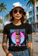 Miami Never Sleeps – Groovegirl Miami Vice Tee 💗💙