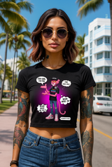 Pink Panther “Stay Cool” Crop Tee – Grooveman Miami Edition
