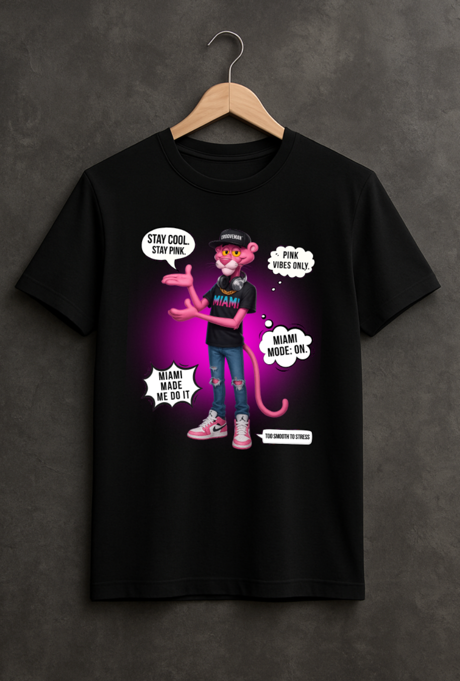 Pink Panther “Miami Mode” Tee – Grooveman Men’s Edition