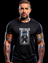 Grooveman Black Collection — Vinyl Killer Stitch DJ T-Shirt