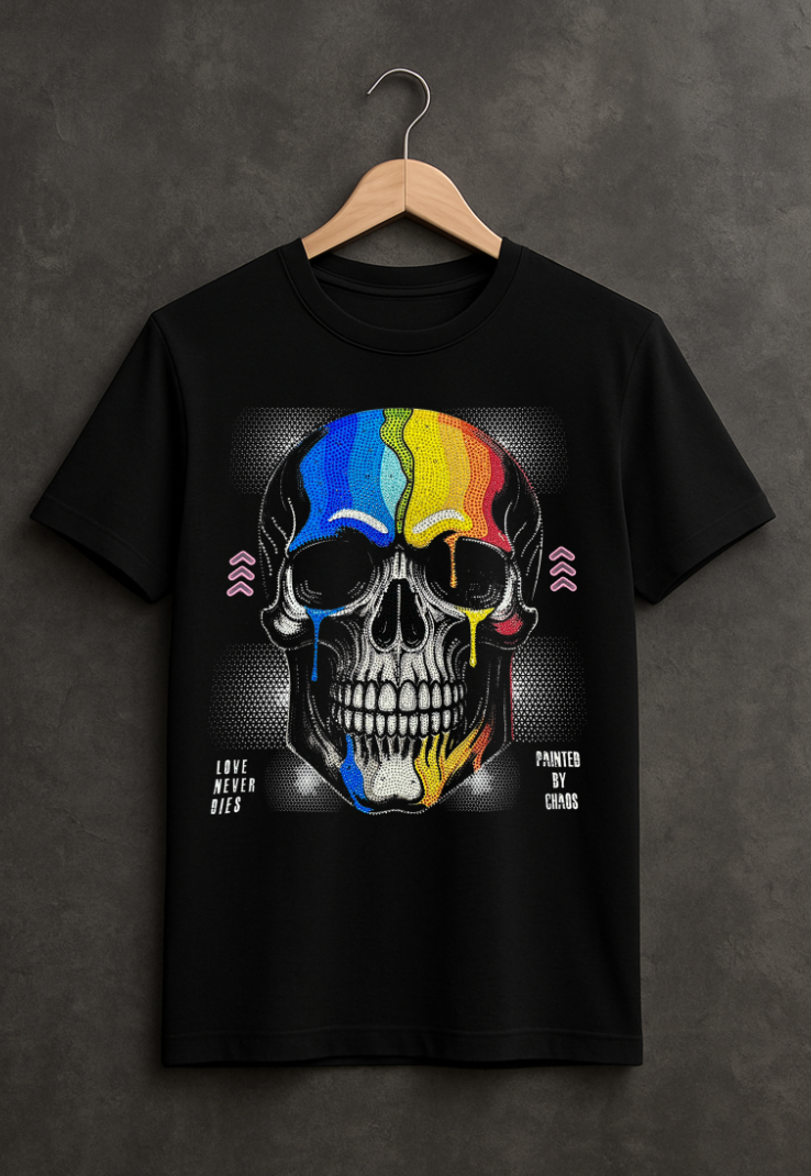 Love Never Dies – Rhinestone Skull Edition | Grooveman Exclusive