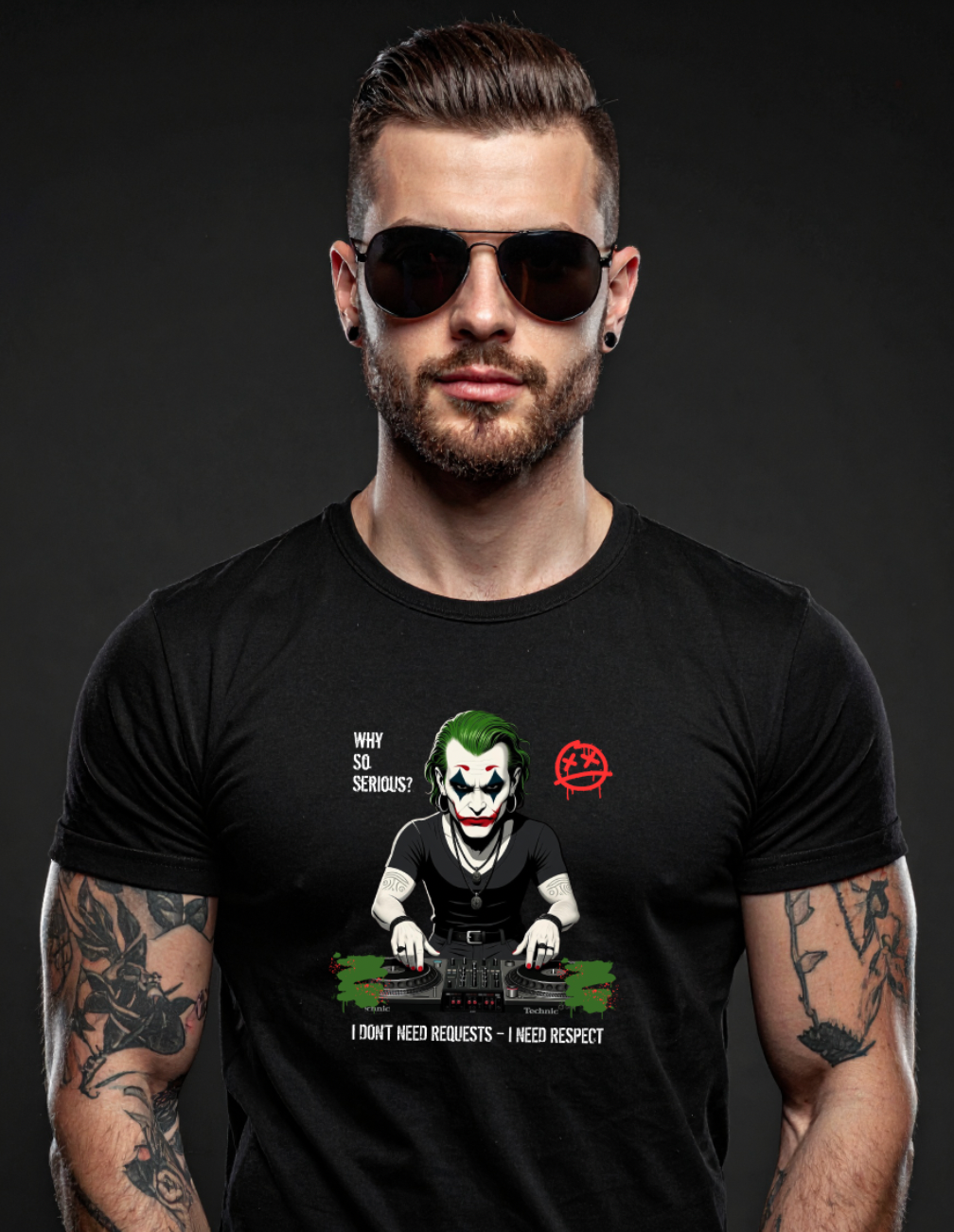 Joker DJ – “I don’t need requests, I need respect” | Black Collection Tee