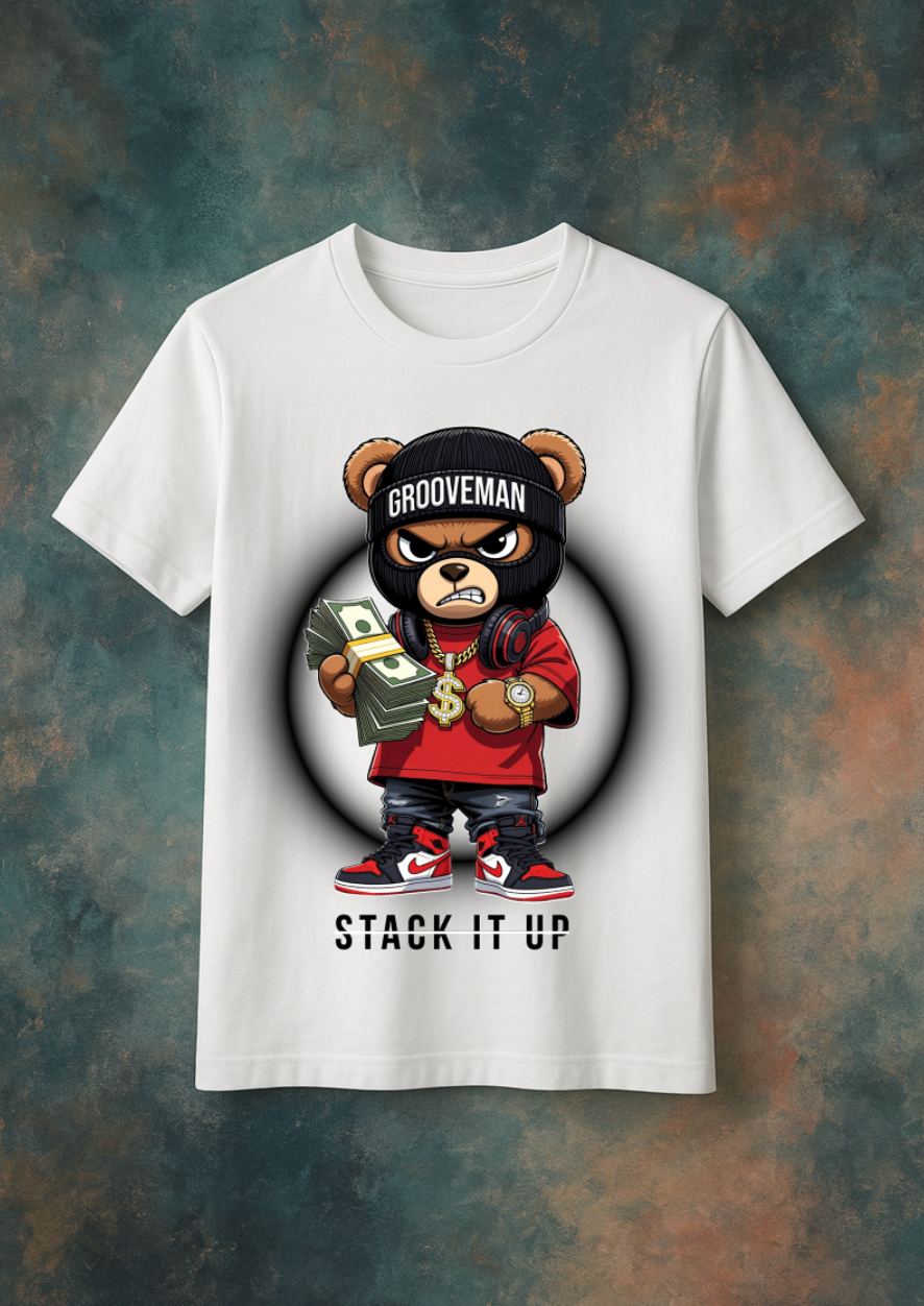 STACK IT UP – Grooveman™ Bear Tee