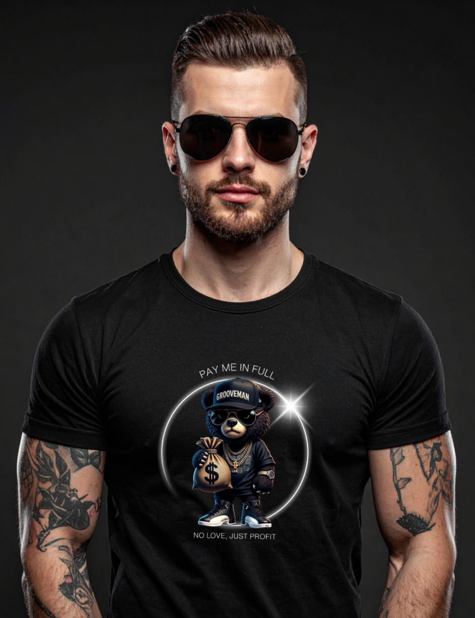 PAY ME IN FULL – Grooveman™ Black Collection T-Shirt