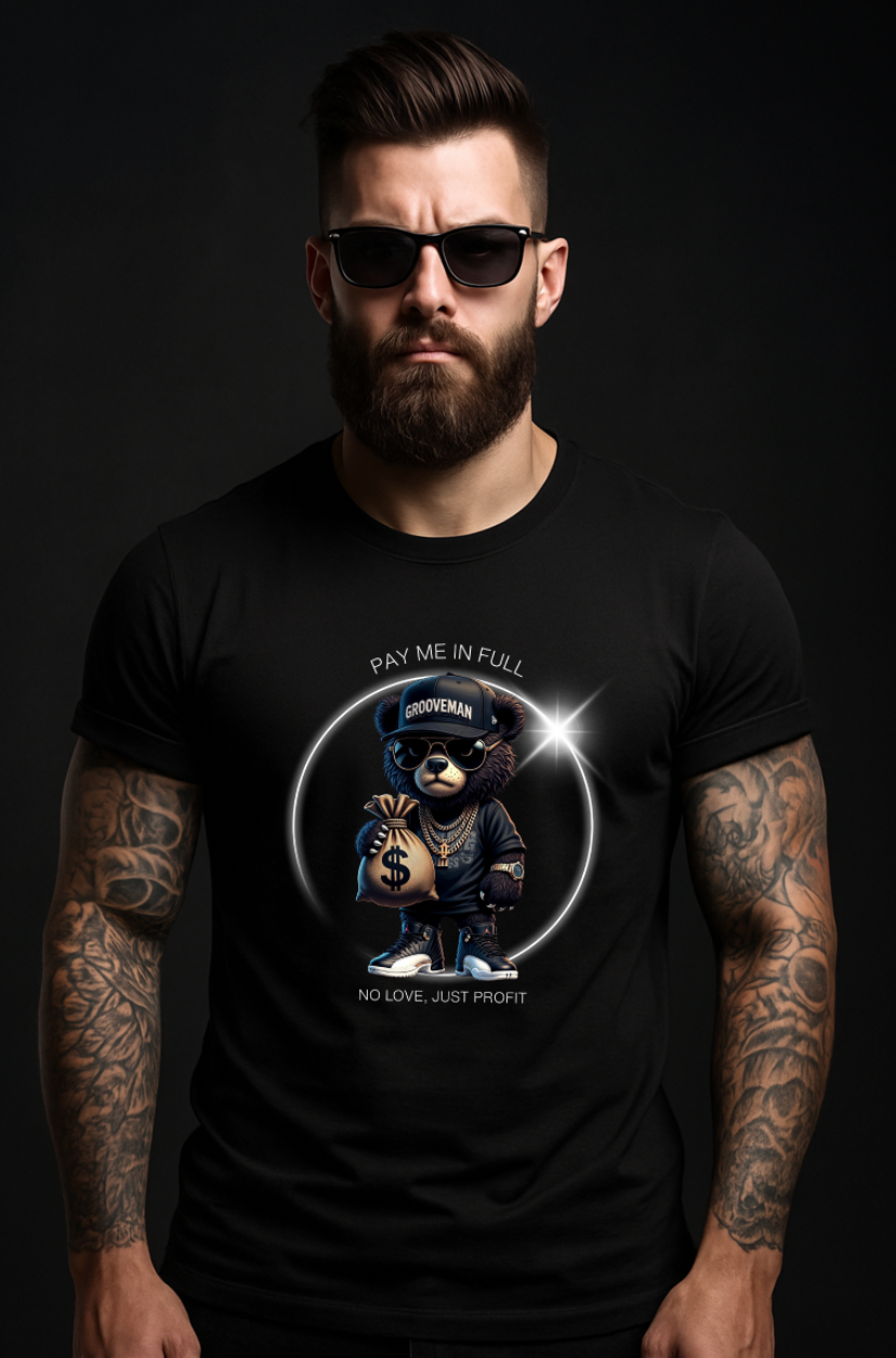 PAY ME IN FULL – Grooveman™ Black Collection T-Shirt