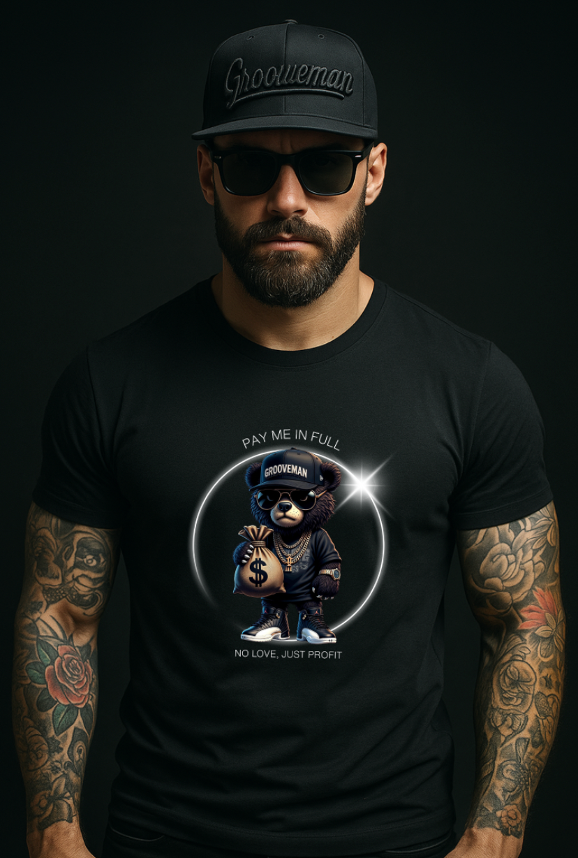 PAY ME IN FULL – Grooveman™ Black Collection T-Shirt