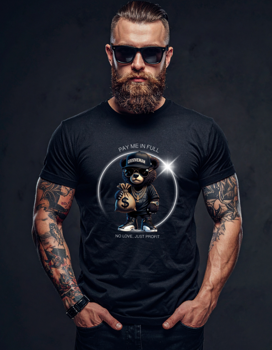 PAY ME IN FULL – Grooveman™ Black Collection T-Shirt