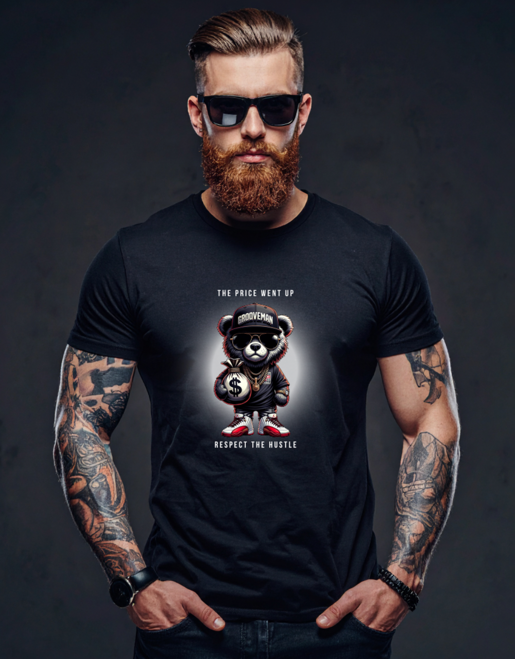 THE PRICE WENT UP — Grooveman™ Black Collection T-Shirt