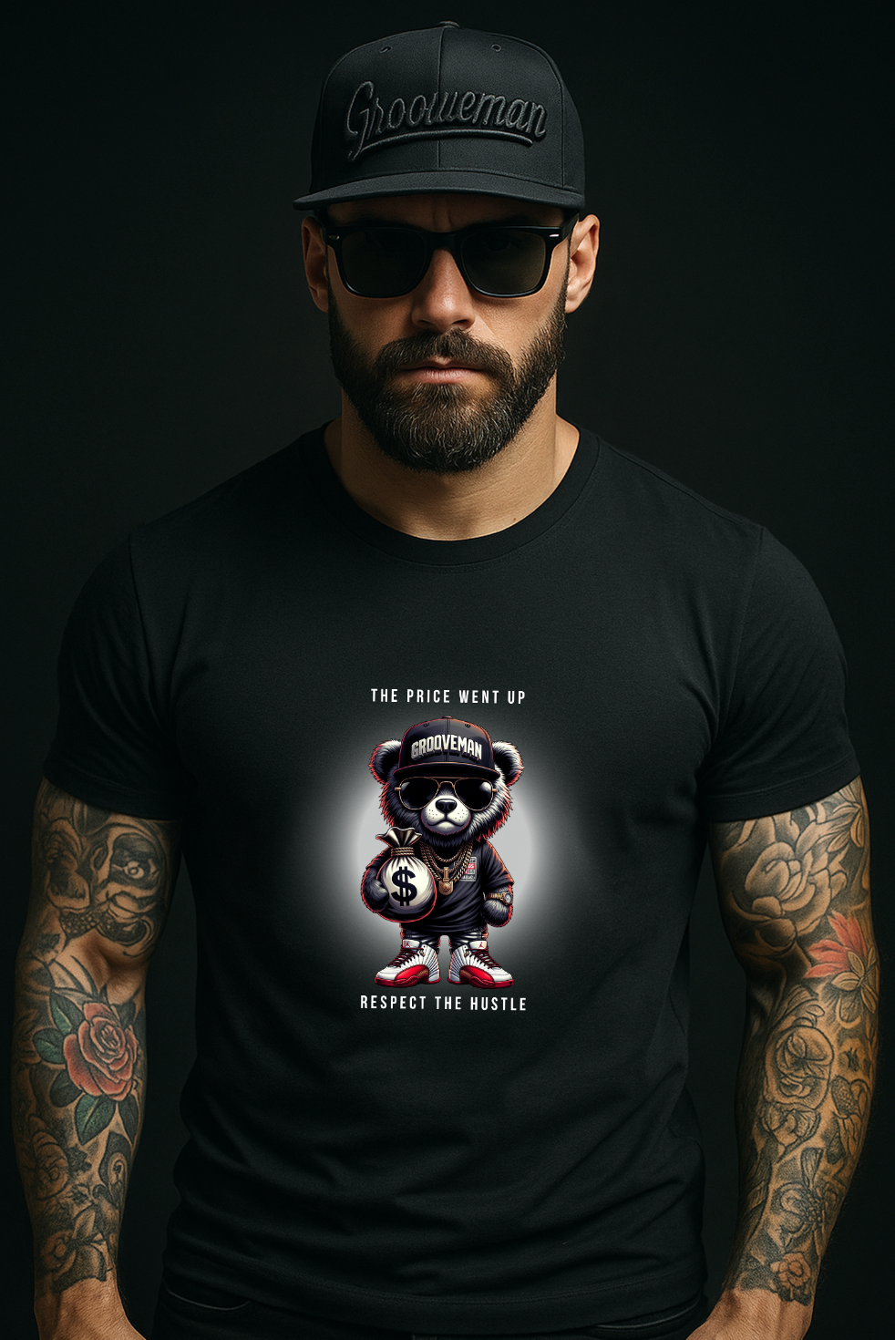 THE PRICE WENT UP — Grooveman™ Black Collection T-Shirt