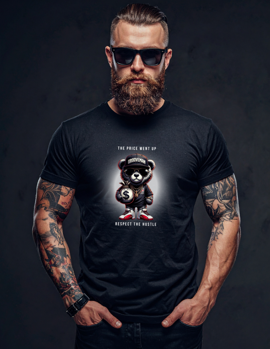 THE PRICE WENT UP — Grooveman™ Black Collection T-Shirt