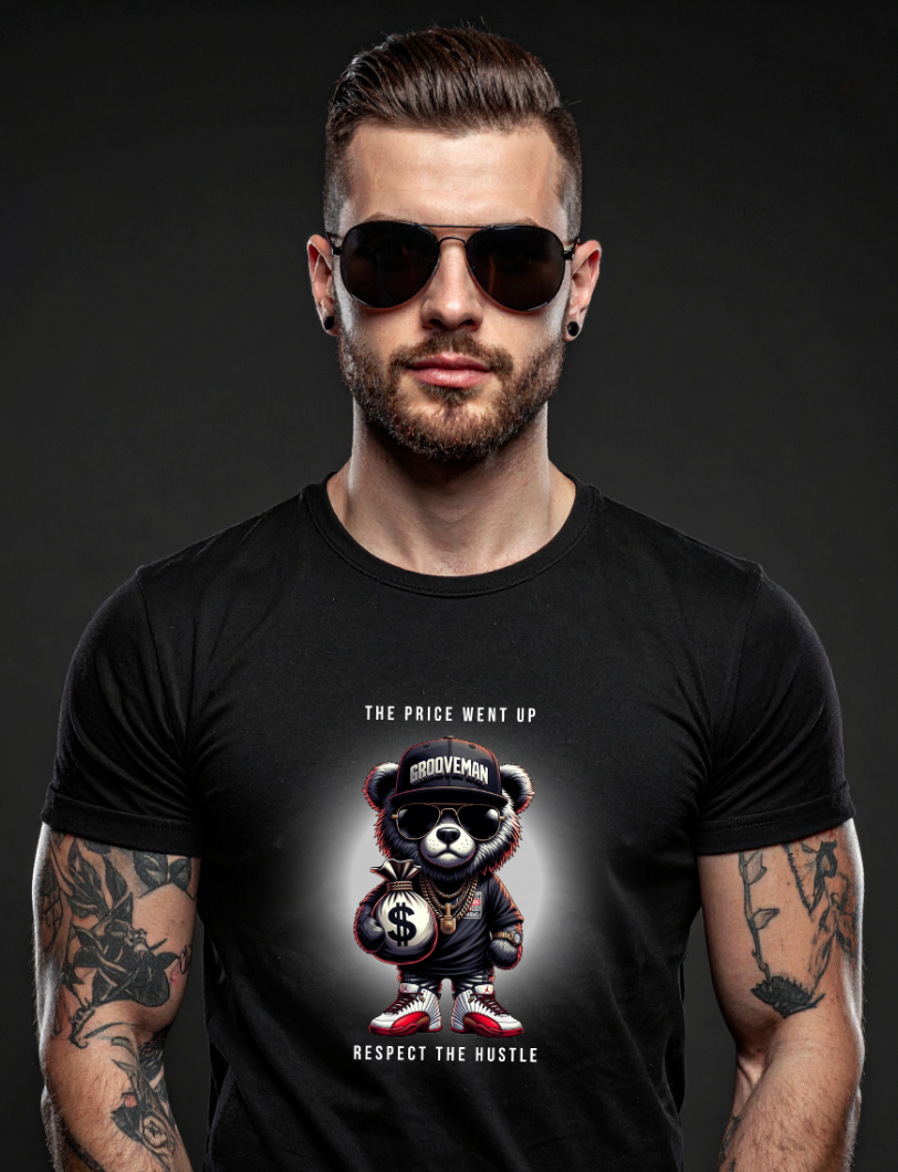 THE PRICE WENT UP — Grooveman™ Black Collection T-Shirt