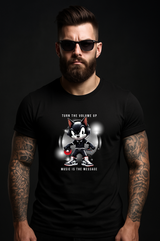 Turn The Volume Up – Angry Felix The Cat Black Collection T-Shirt