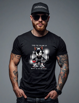 Turn The Volume Up – Angry Felix The Cat Black Collection T-Shirt