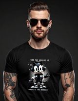 Turn The Volume Up – Happy Felix The Cat DJ Black Collection T-Shirt