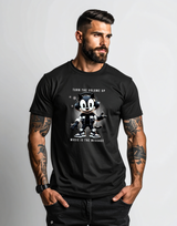 Turn The Volume Up – Happy Felix The Cat DJ Black Collection T-Shirt