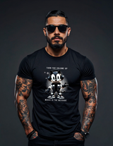 Turn The Volume Up – Happy Felix The Cat DJ Black Collection T-Shirt