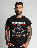 Silence Is Power – Masked King Bling T-Shirt