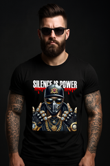 Silence Is Power – Masked King Bling T-Shirt