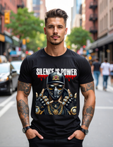 Silence Is Power – Masked King Bling T-Shirt