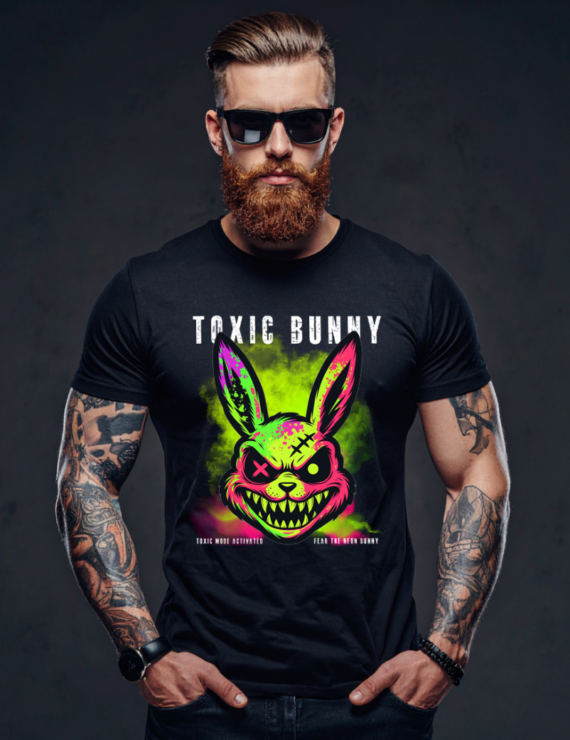 Toxic Bunny – Neon Street Graphic Tee