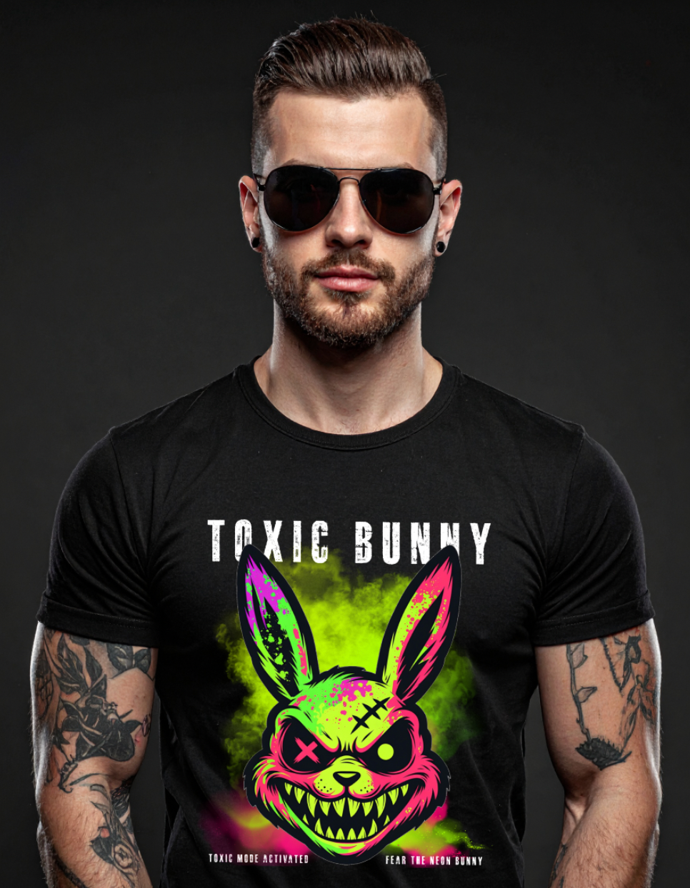 Toxic Bunny – Neon Street Graphic Tee