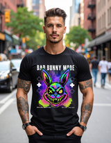 Grooveman – Bad Bunny Mode Neon Psycho Graphic T-Shirt