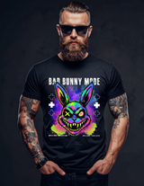 Grooveman – Bad Bunny Mode Neon Psycho Graphic T-Shirt