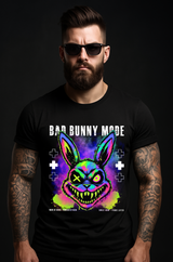 Grooveman – Bad Bunny Mode Neon Psycho Graphic T-Shirt