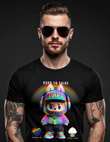 Born To Shine – Papi Rainbow Graphic Tee