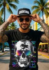 Grooveman “Skull Mirage” – Black Collection Premium Tee