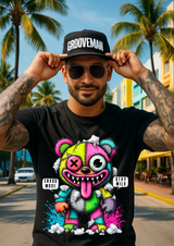 Grooveman “Chaos Mode Teddy” – Streetwear Graphic Tee