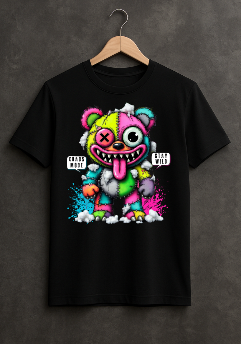 Grooveman “Chaos Mode Teddy” – Streetwear Graphic Tee