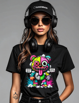 Grooveman “Too Cute To Be Safe” – Chaos Teddy Crop Tee