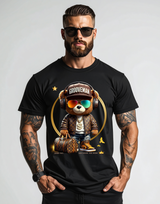 Grooveman Luxury Bear Streetwear Tee – Premium Graphic, High Fashion Edition