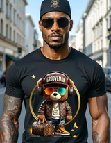 Grooveman Luxury Bear Streetwear Tee – Premium Graphic, High Fashion Edition