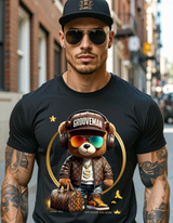 Grooveman Luxury Bear Streetwear Tee – Premium Graphic, High Fashion Edition