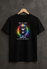 Grooveman “PAPI IS LOVE” – Black Collection Pride Edition Tee