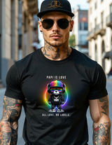 Grooveman “PAPI IS LOVE” – Black Collection Pride Edition Tee