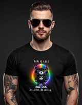 Grooveman “PAPI IS LOVE” – Black Collection Pride Edition Tee