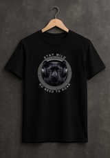 Grooveman Stay Wild Panther DJ Graphic T-Shirt | Black Collection