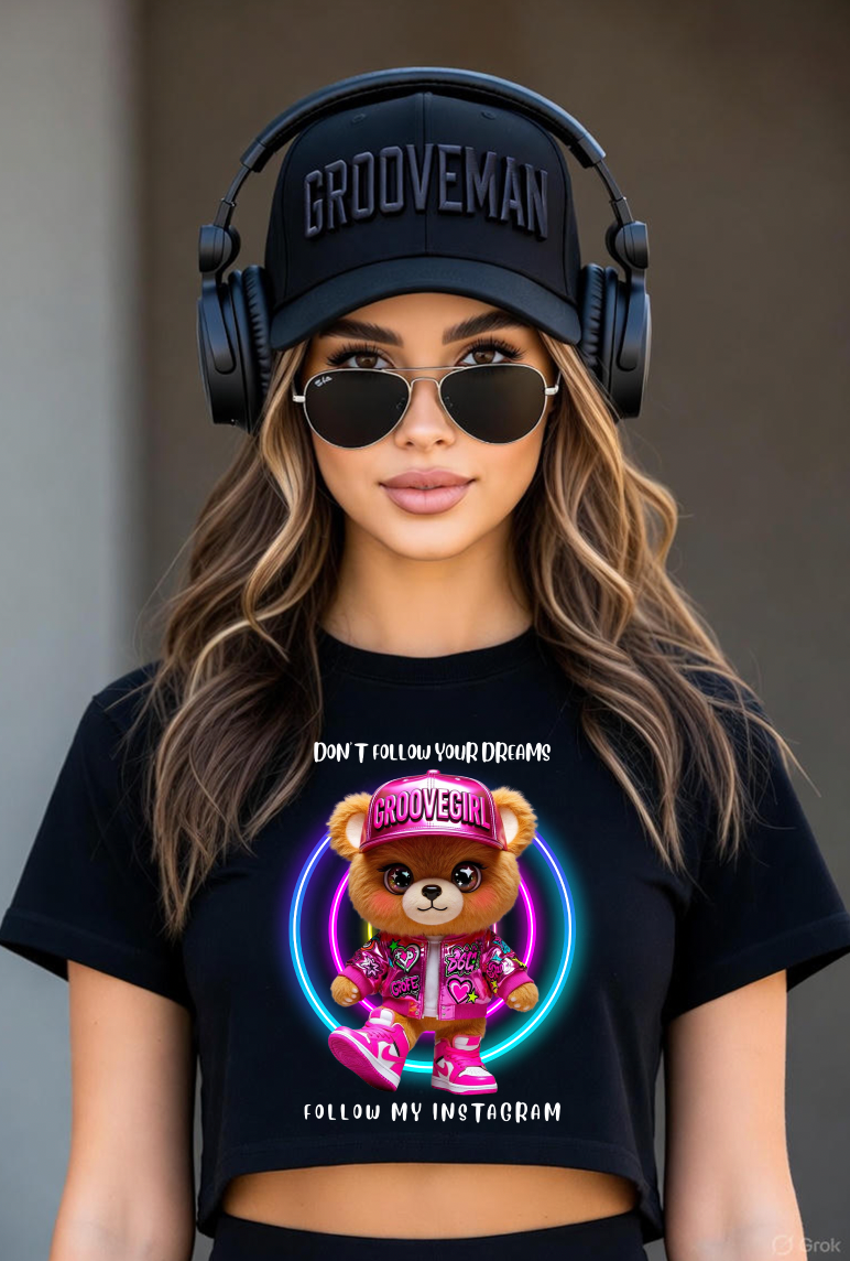 Groovegirl Teddy Graphic T-Shirt – Don’t Follow Your Dreams