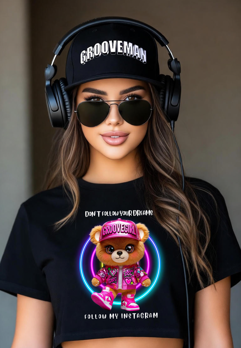 Groovegirl Teddy Graphic T-Shirt – Don’t Follow Your Dreams