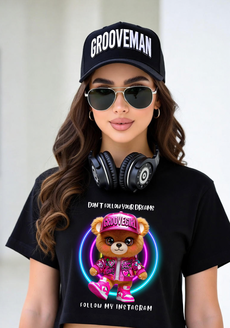 Groovegirl Teddy Graphic T-Shirt – Don’t Follow Your Dreams