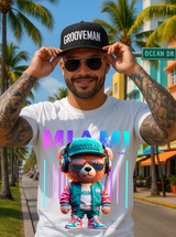 Miami Streetwear Teddy T-Shirt | Grooveman Graphic Tee
