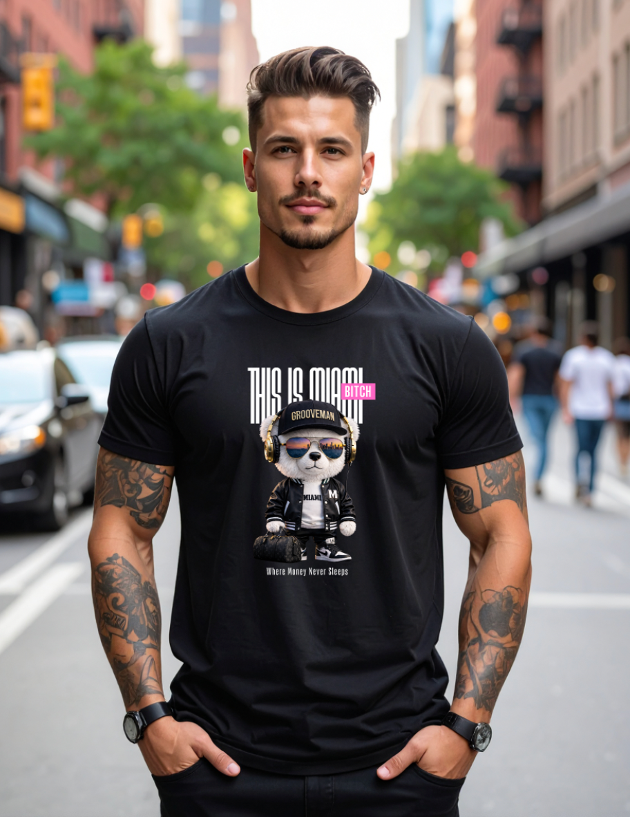 Grooveman Miami Tee – Where Money Moves | Black Edition