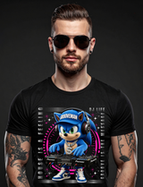 Grooveman DJ Sonic Graphic T-Shirt | House Music Festival Streetwear Tee