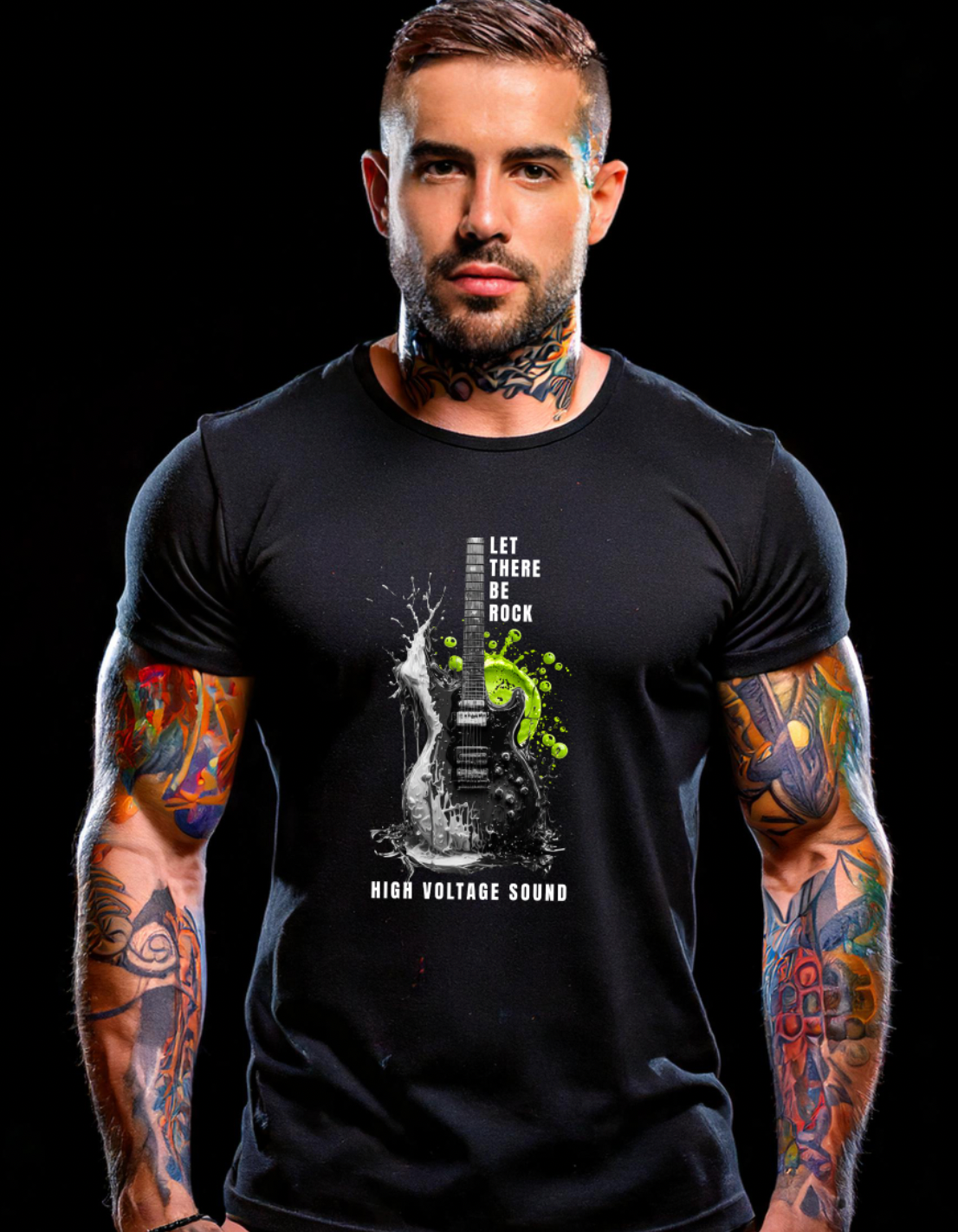 LET THERE BE ROCK – Black Collection Graphic Tee