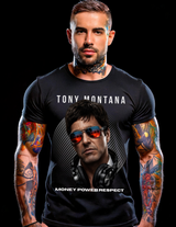 Tony Montana DJ T-Shirt – Money Power Respect Luxury Streetwear Graphic Tee