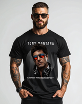Tony Montana DJ T-Shirt – Money Power Respect Luxury Streetwear Graphic Tee